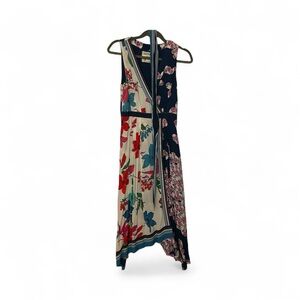 Maeve by Anthropologie Floral Colorblock Maxi Dress Size 2 • Worn Once